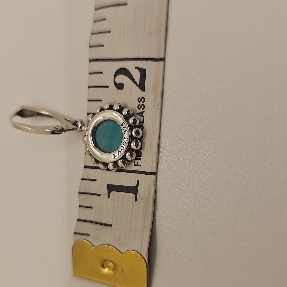 Lagos Turquoise Small Maya Drop Earrings - Picture 6 of 6